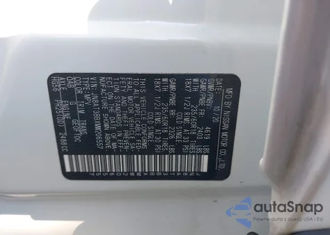 2021 Nissan Rogue Sv Intelligent Awd из США, поврежденный, VIN JN8AT3BBXMW206557